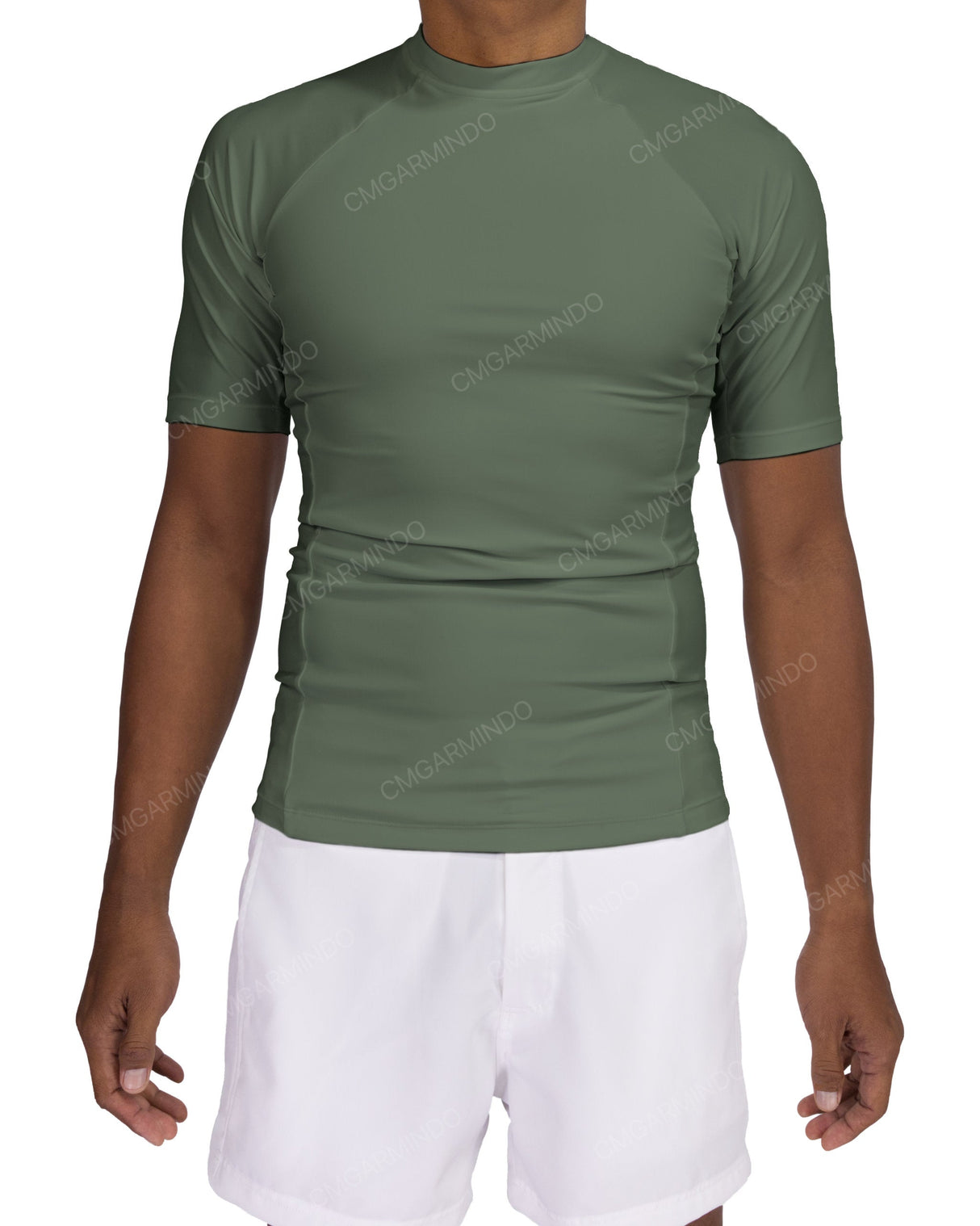 Short Sleeve Raglan Panel Rashguard Top