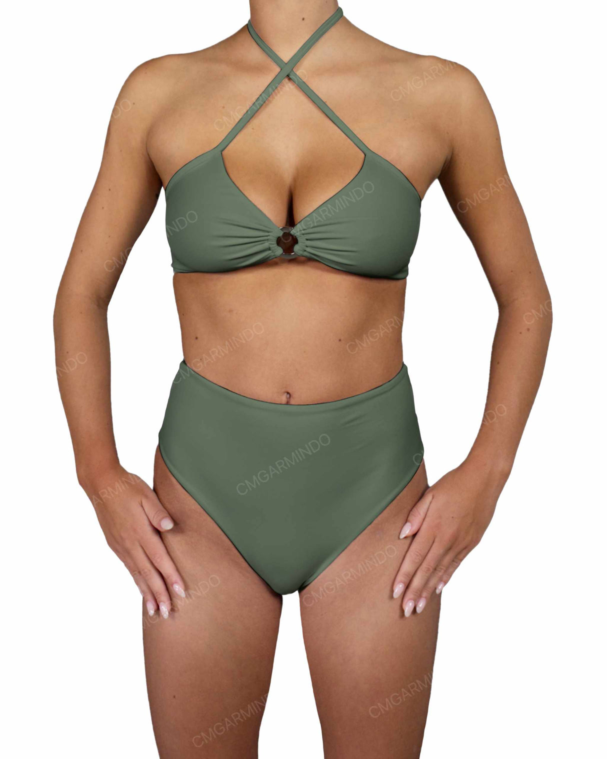 Back Ring High Waist Bottom