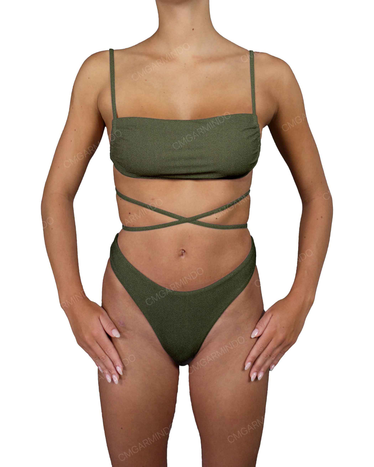 Scrunched Back High Waist Bottom