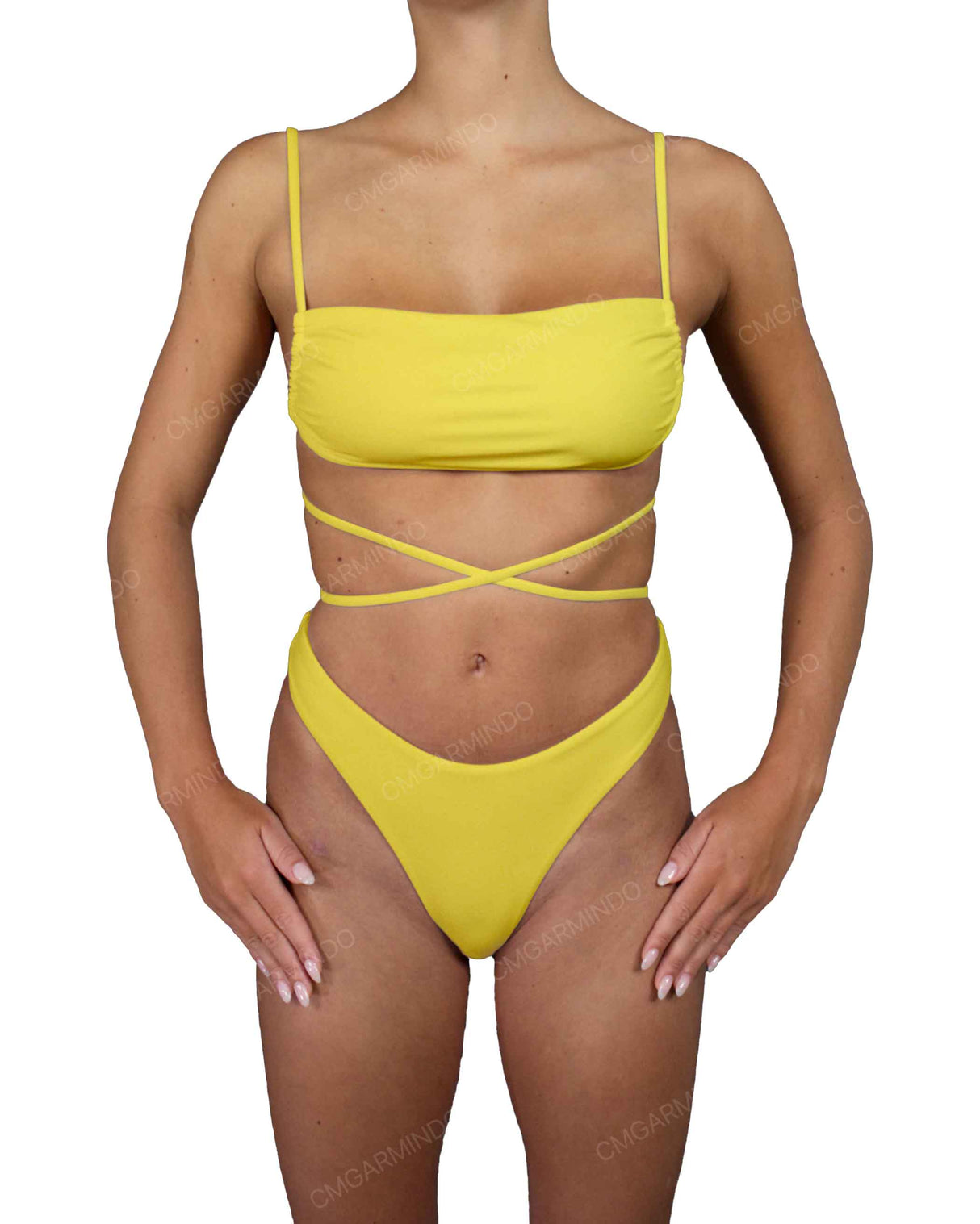 Scrunched Back High Waist Bottom