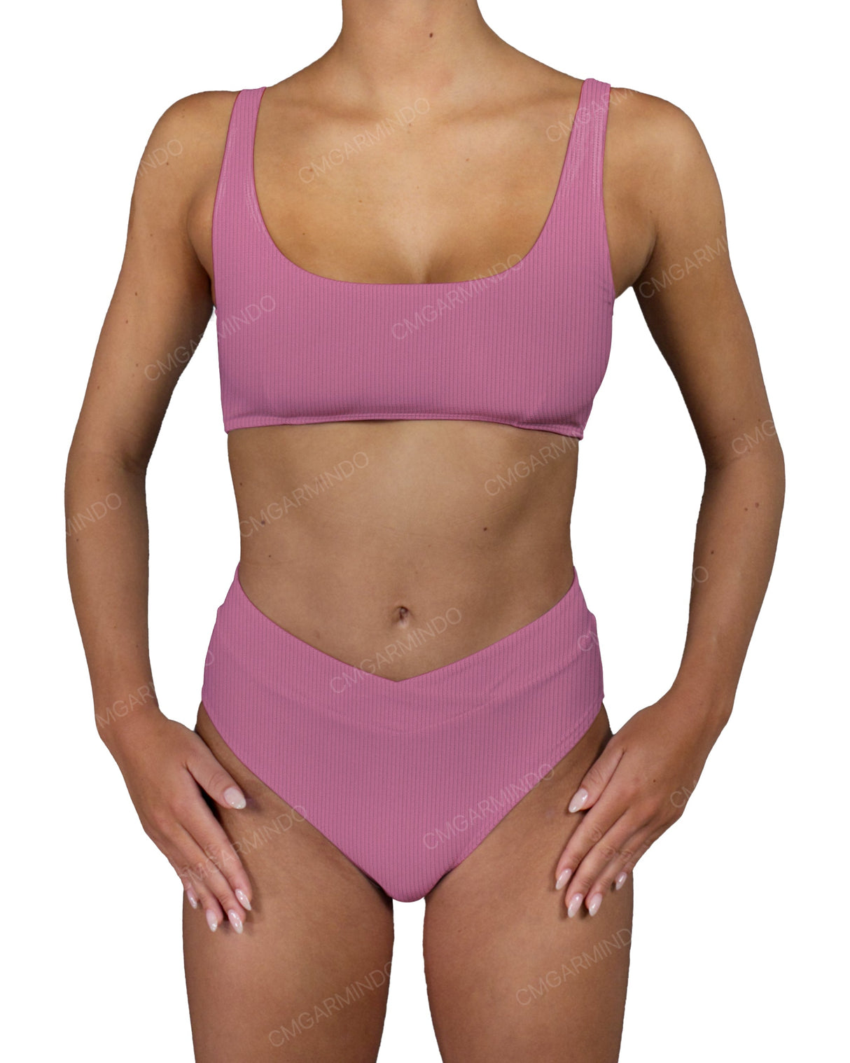 V-Wrap High Waist Bottom