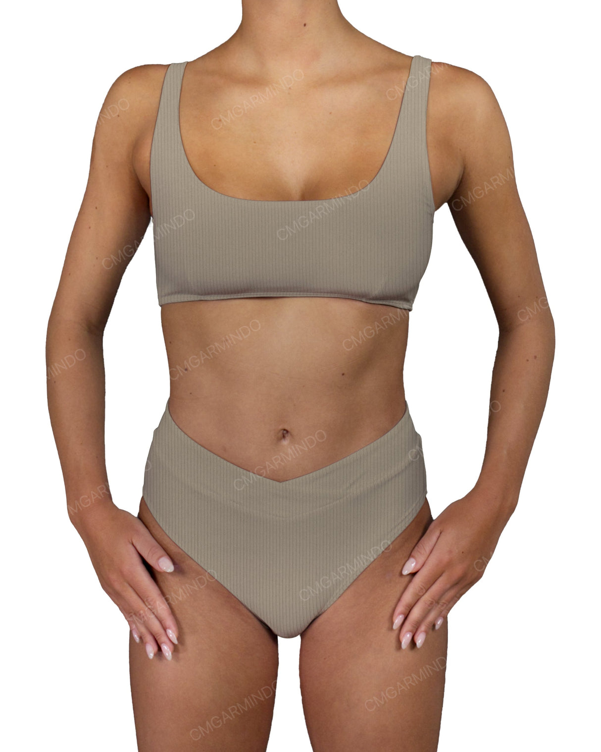 V-Wrap High Waist Bottom
