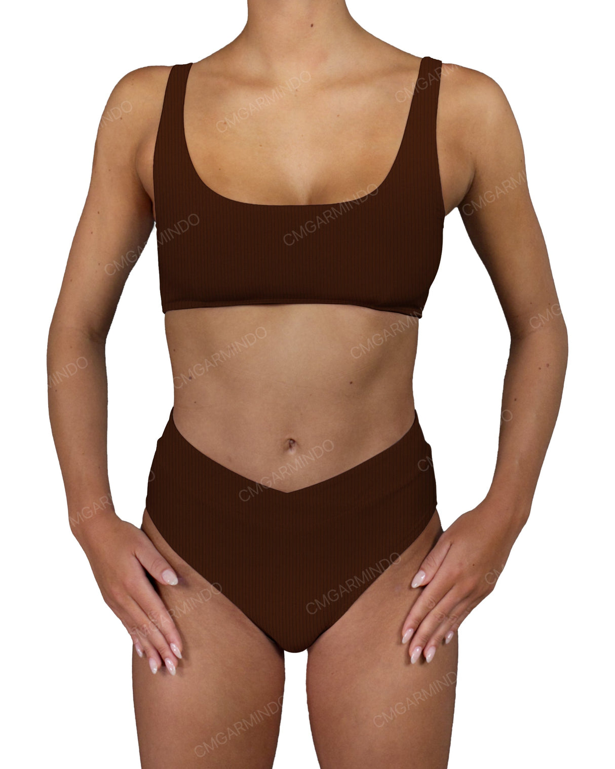 V-Wrap High Waist Bottom