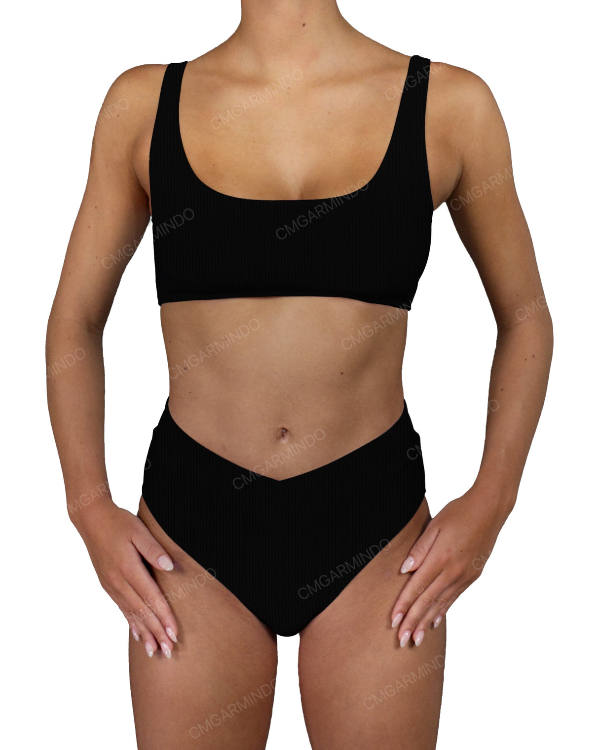 V-Wrap High Waist Bottom