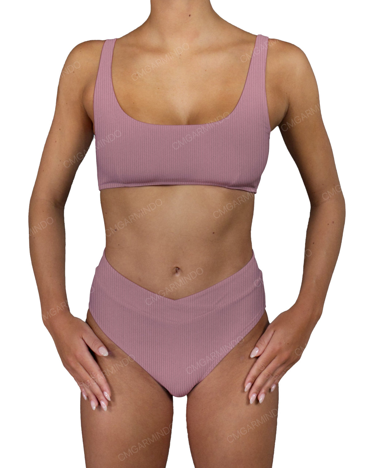 V-Wrap High Waist Bottom