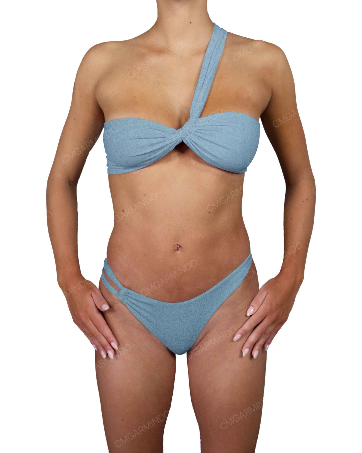 Asymmetrical Side Strap Low Waist Bottom