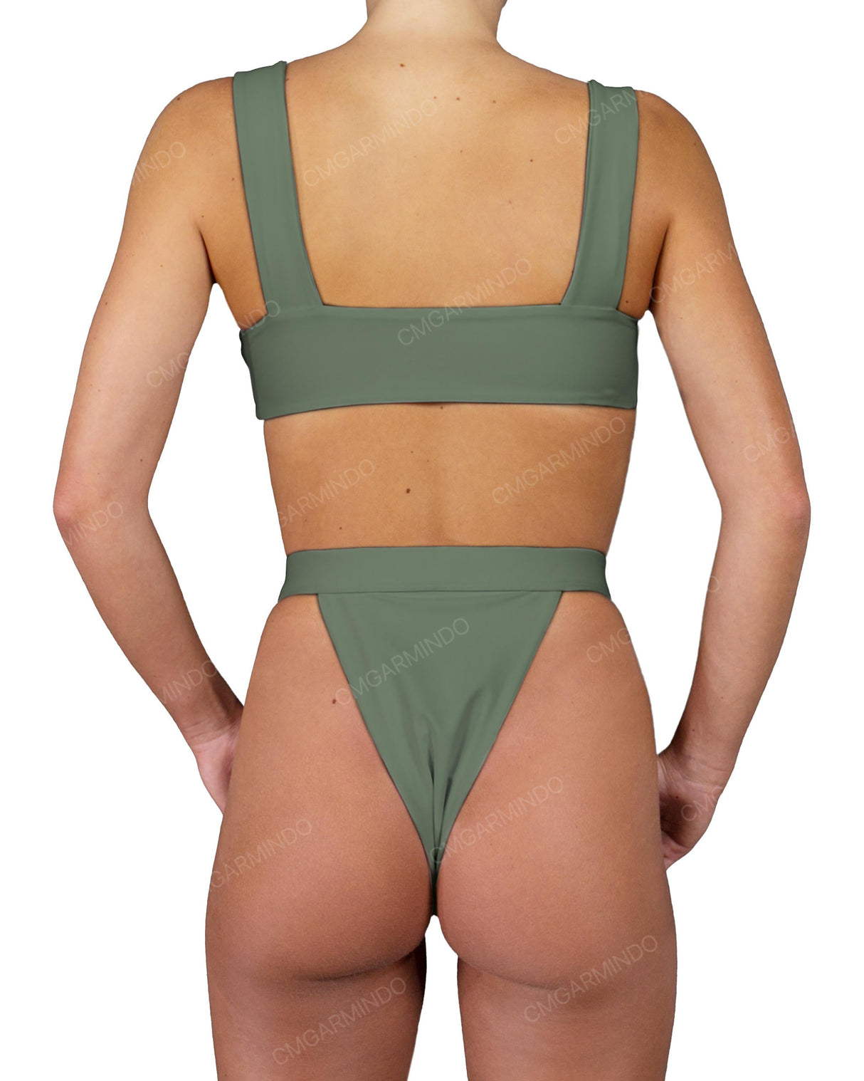 Strap Waistband High Waist Bottom