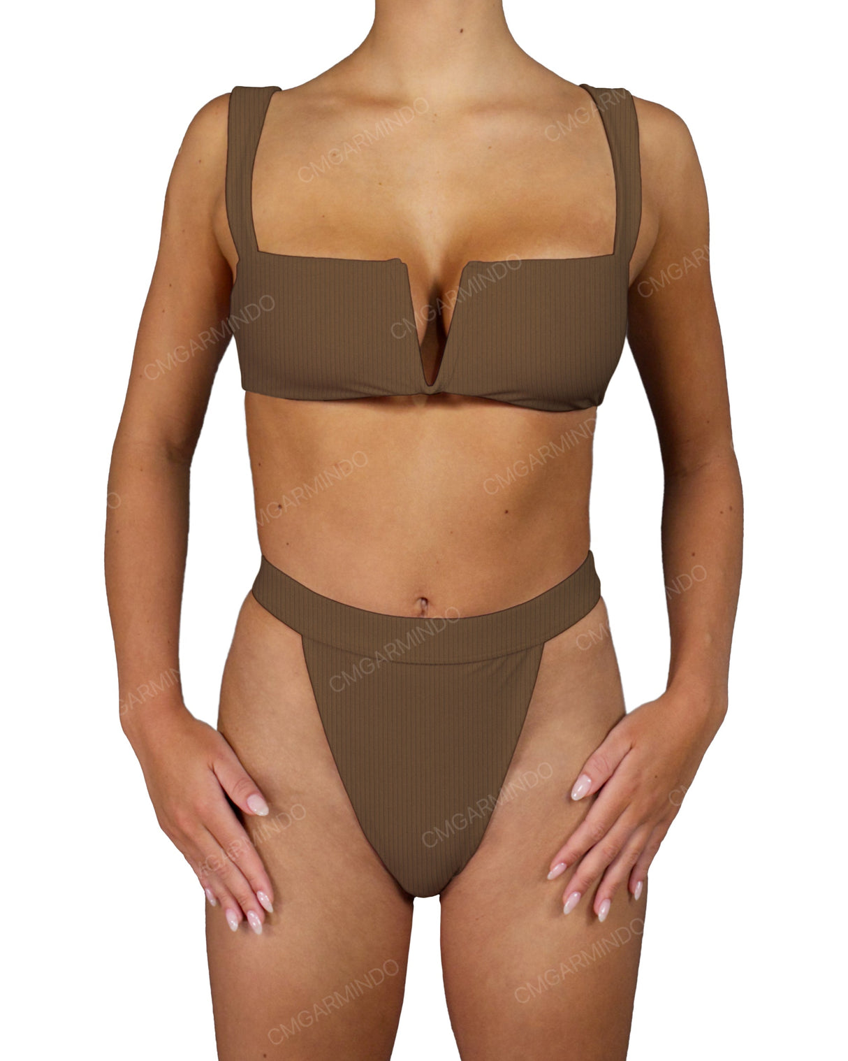 Strap Waistband High Waist Bottom