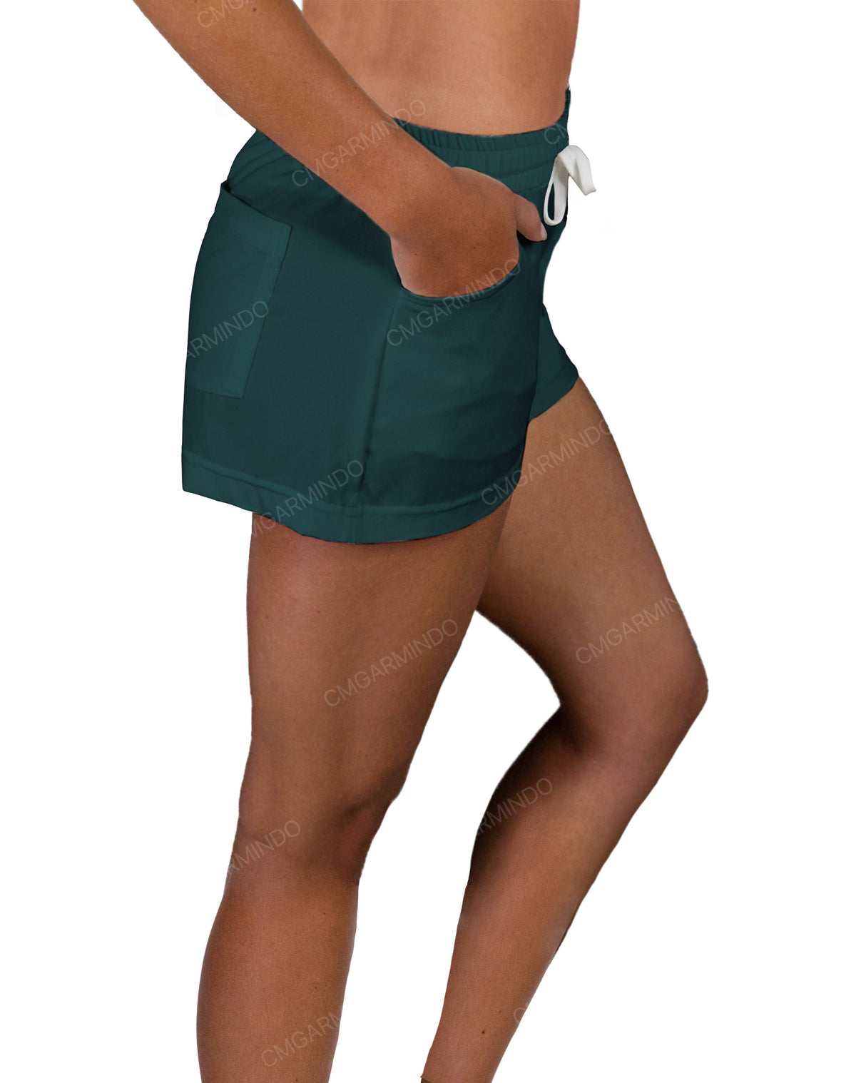Elastic Waist Swim Shorts