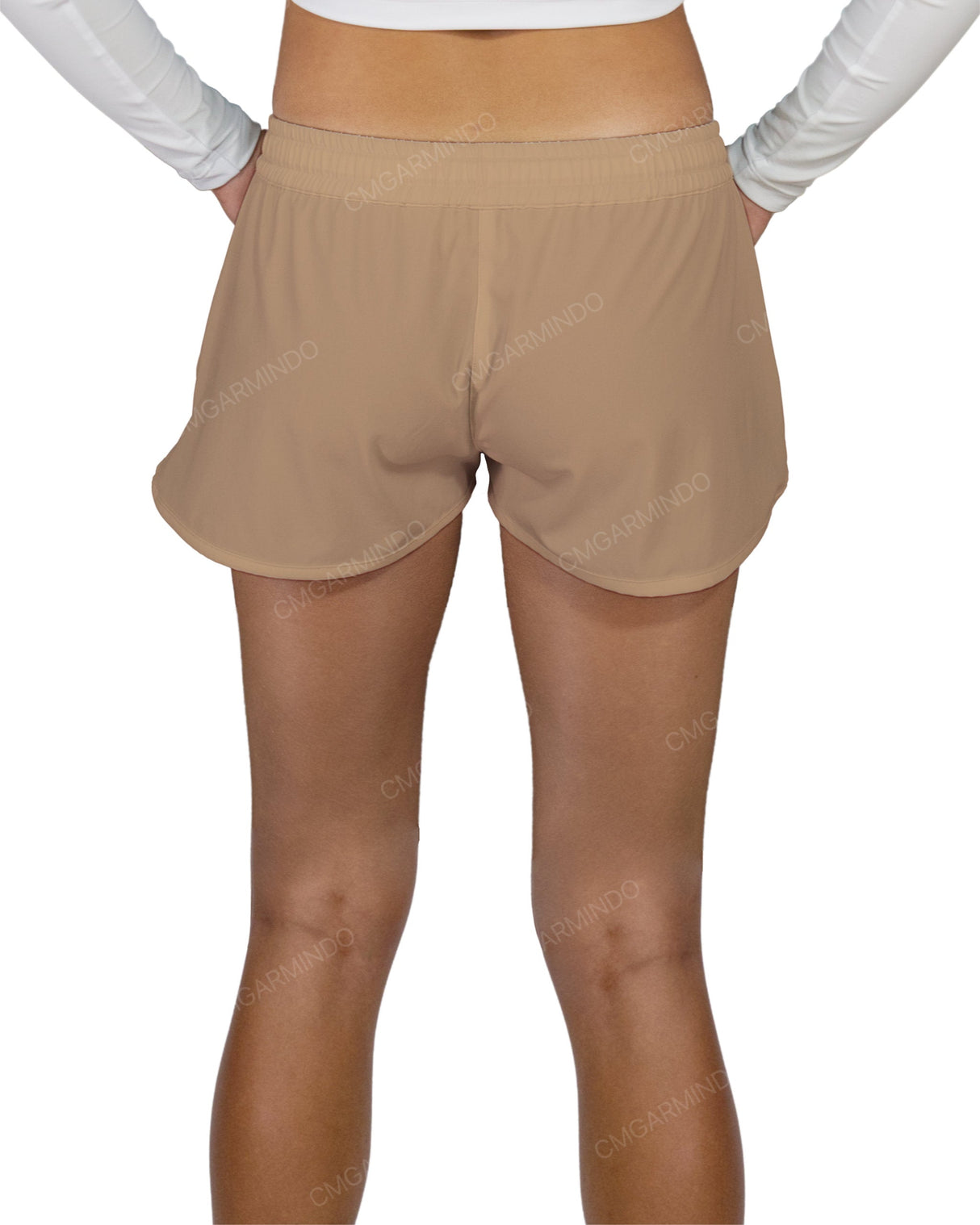 Relaxed Dolphin Hem Shorts