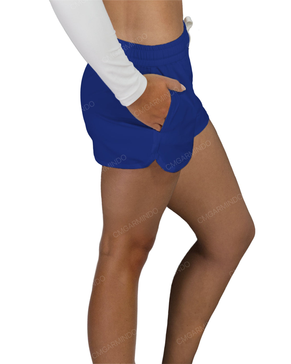 Relaxed Dolphin Hem Shorts
