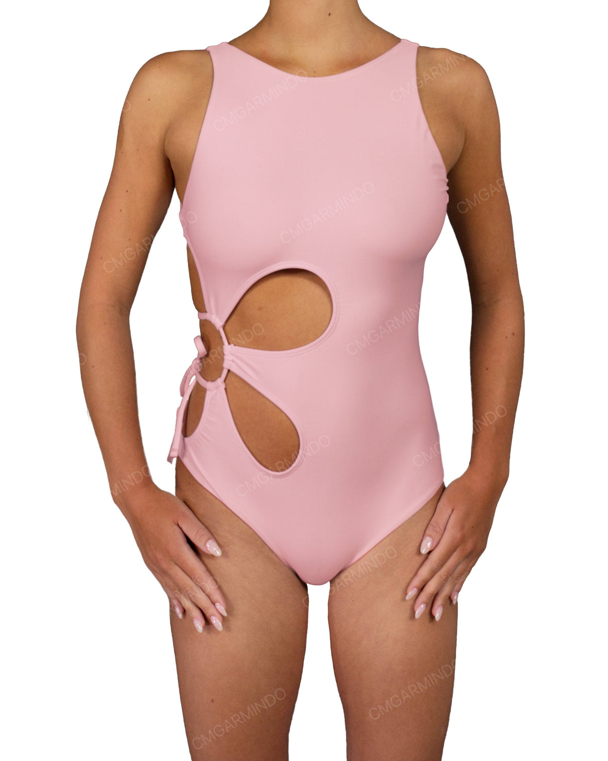 Crew Neck Right Flower One Piece