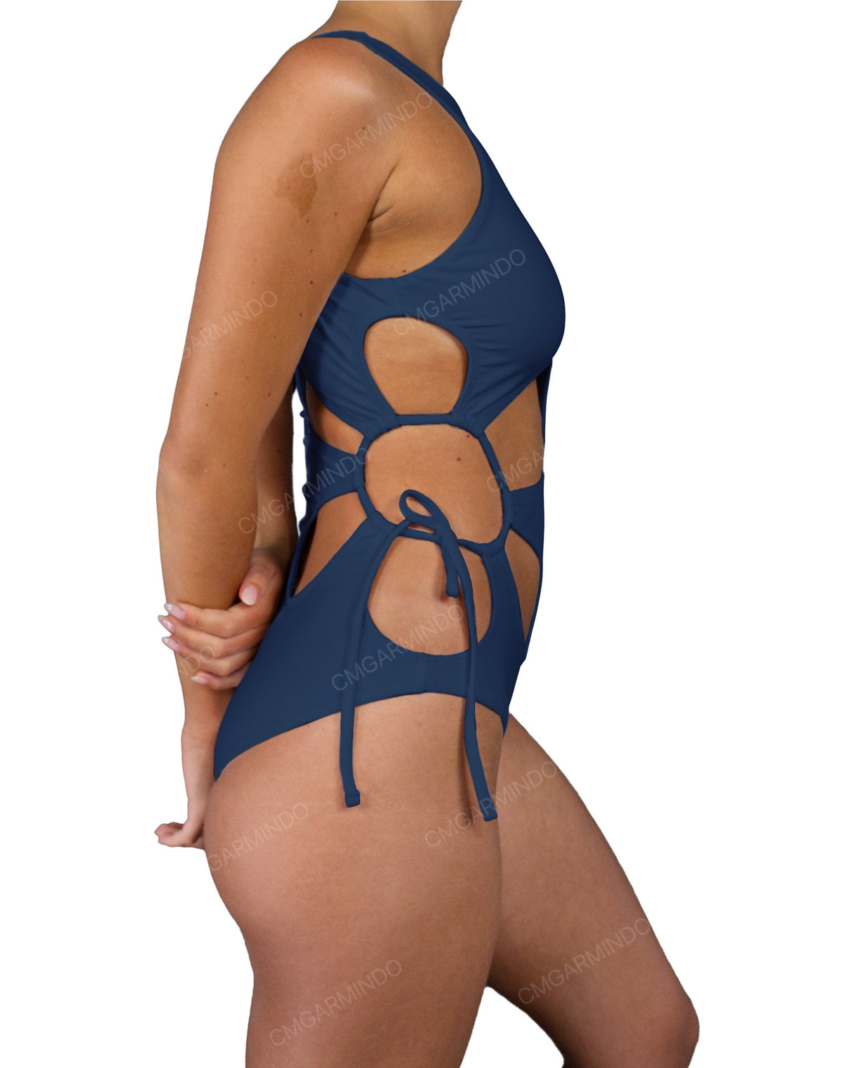 Crew Neck Right Flower One Piece
