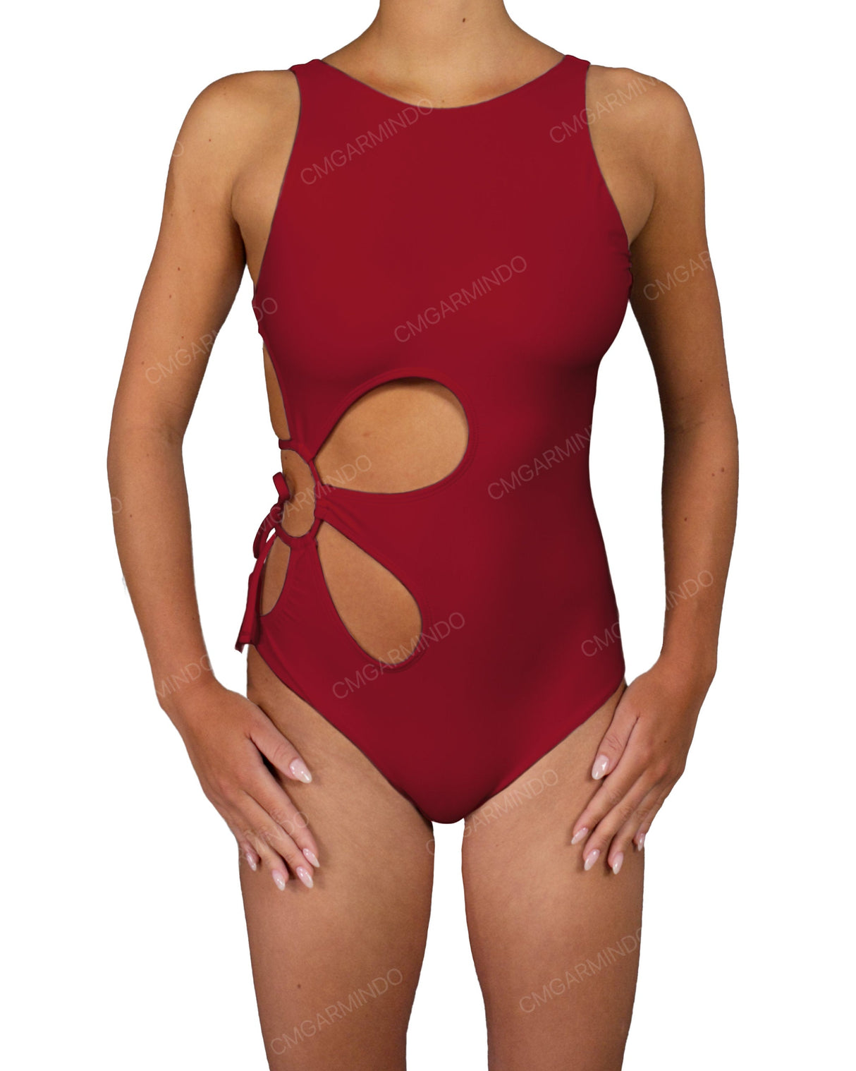 Crew Neck Right Flower One Piece