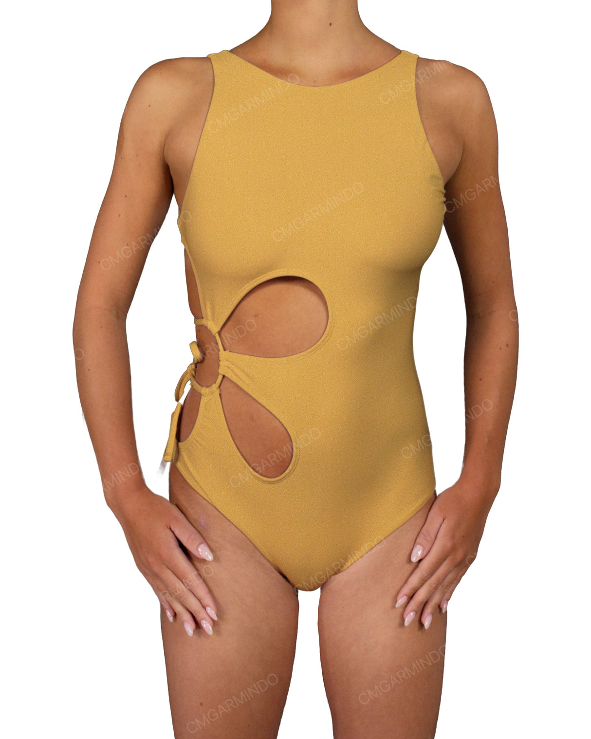 Crew Neck Right Flower One Piece