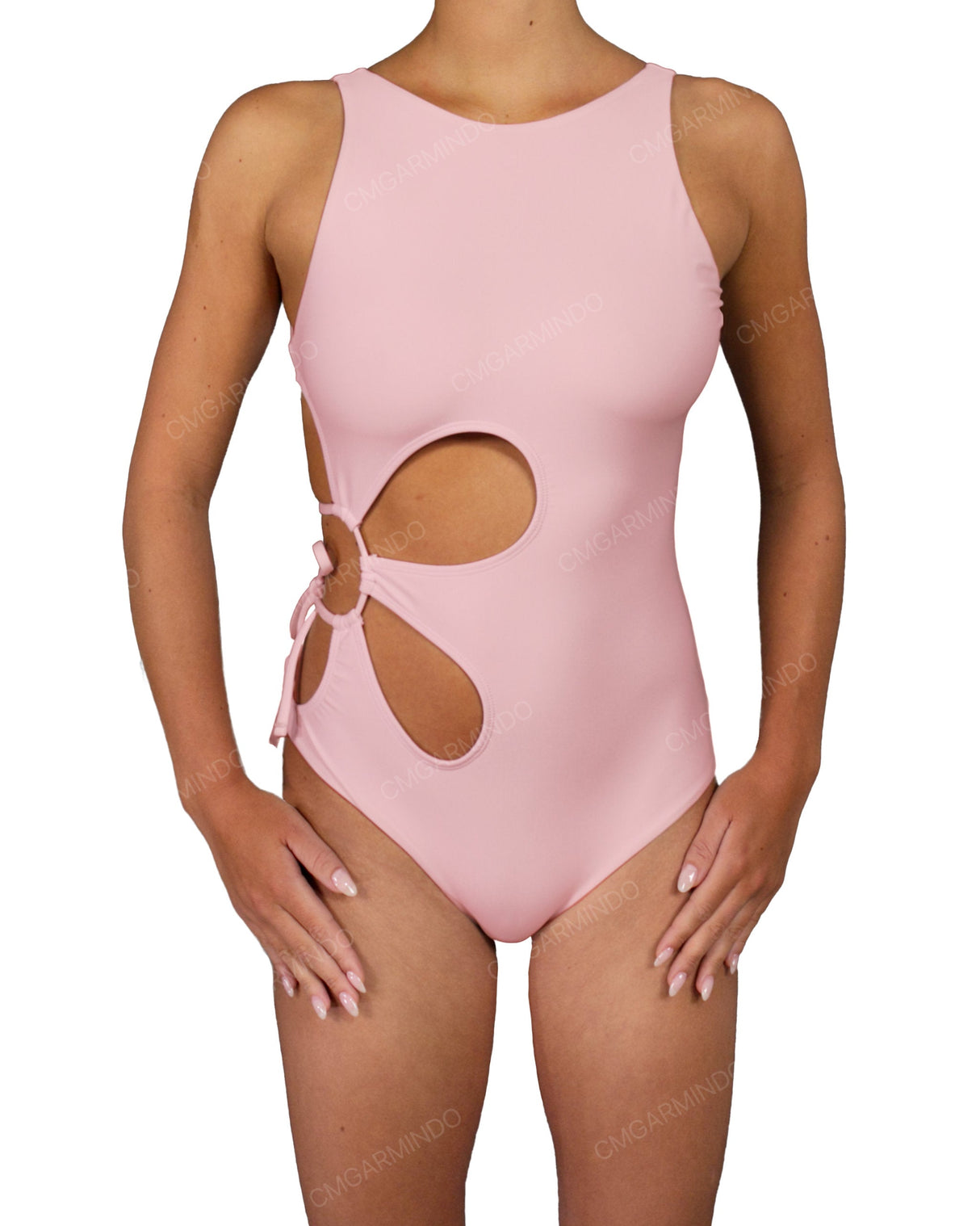 Crew Neck Right Flower One Piece