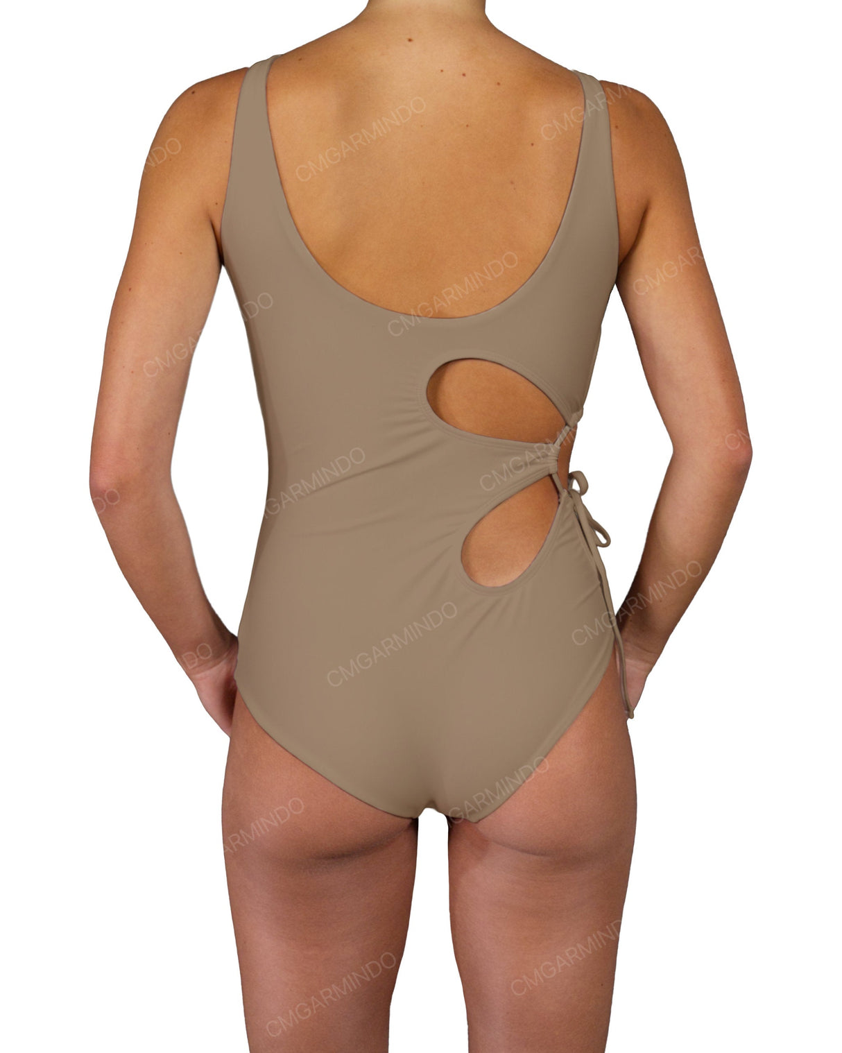 Crew Neck Right Flower One Piece