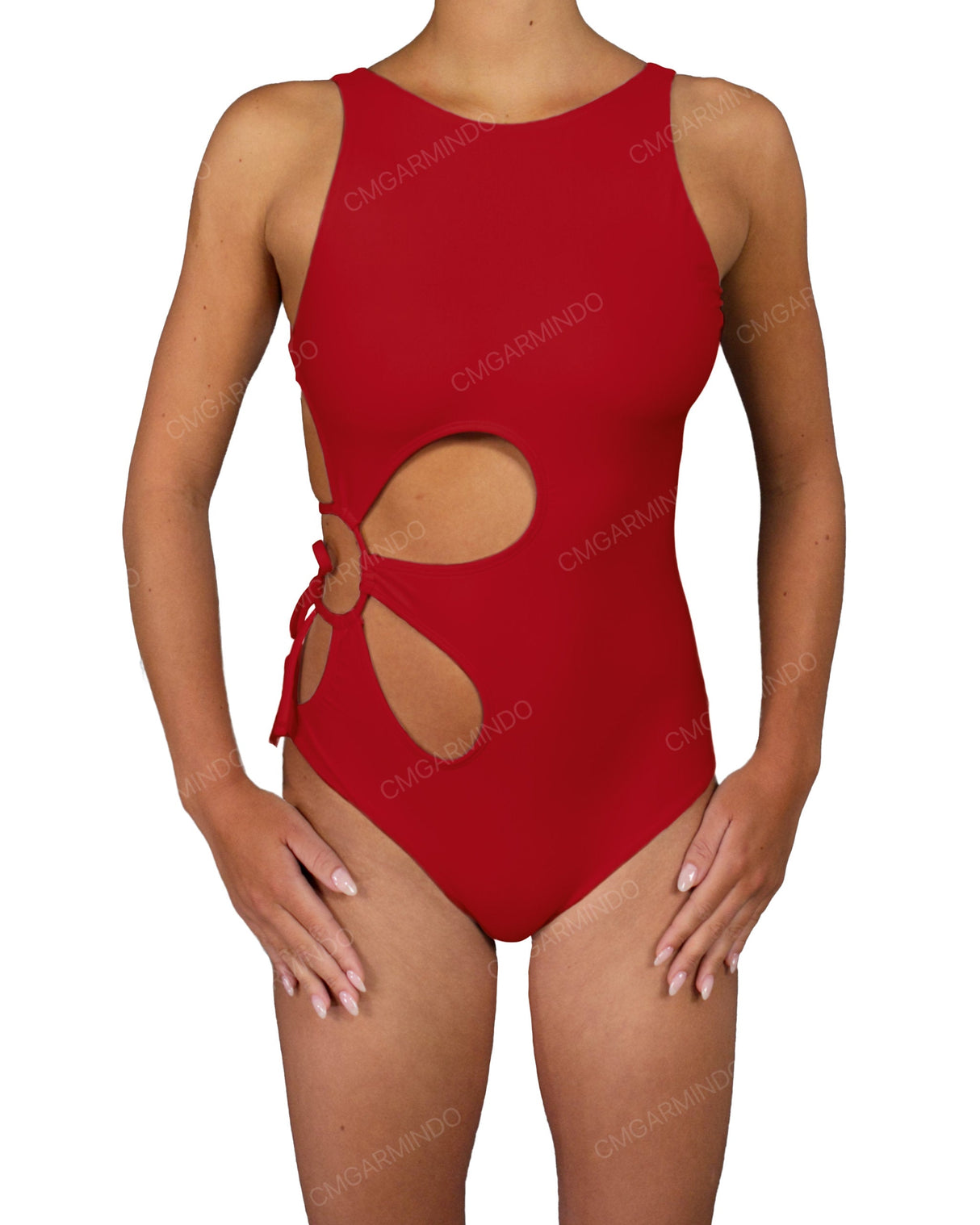 Crew Neck Right Flower One Piece