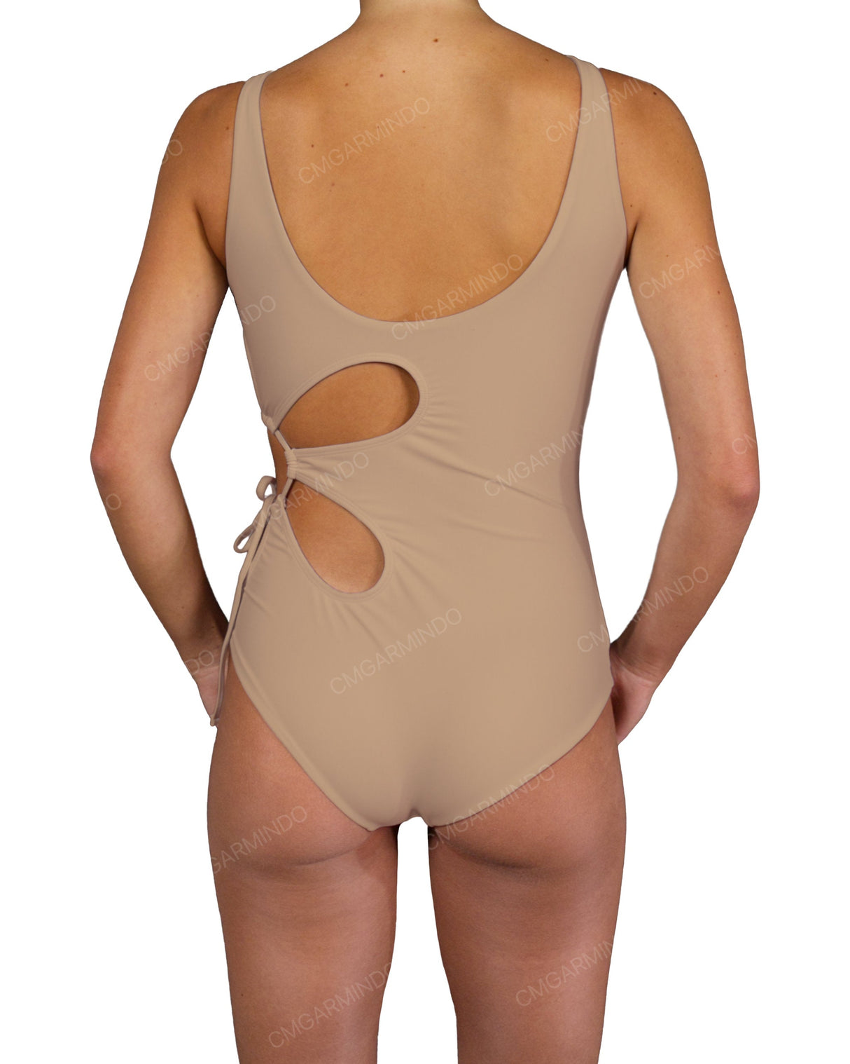 Crew Neck Left Flower One Piece