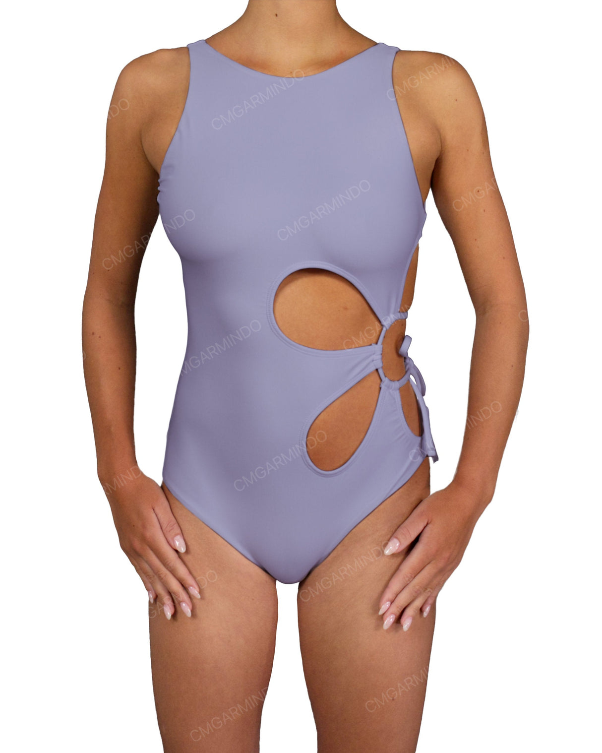 Crew Neck Left Flower One Piece
