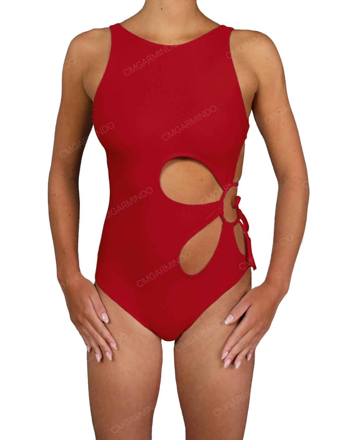 Crew Neck Left Flower One Piece