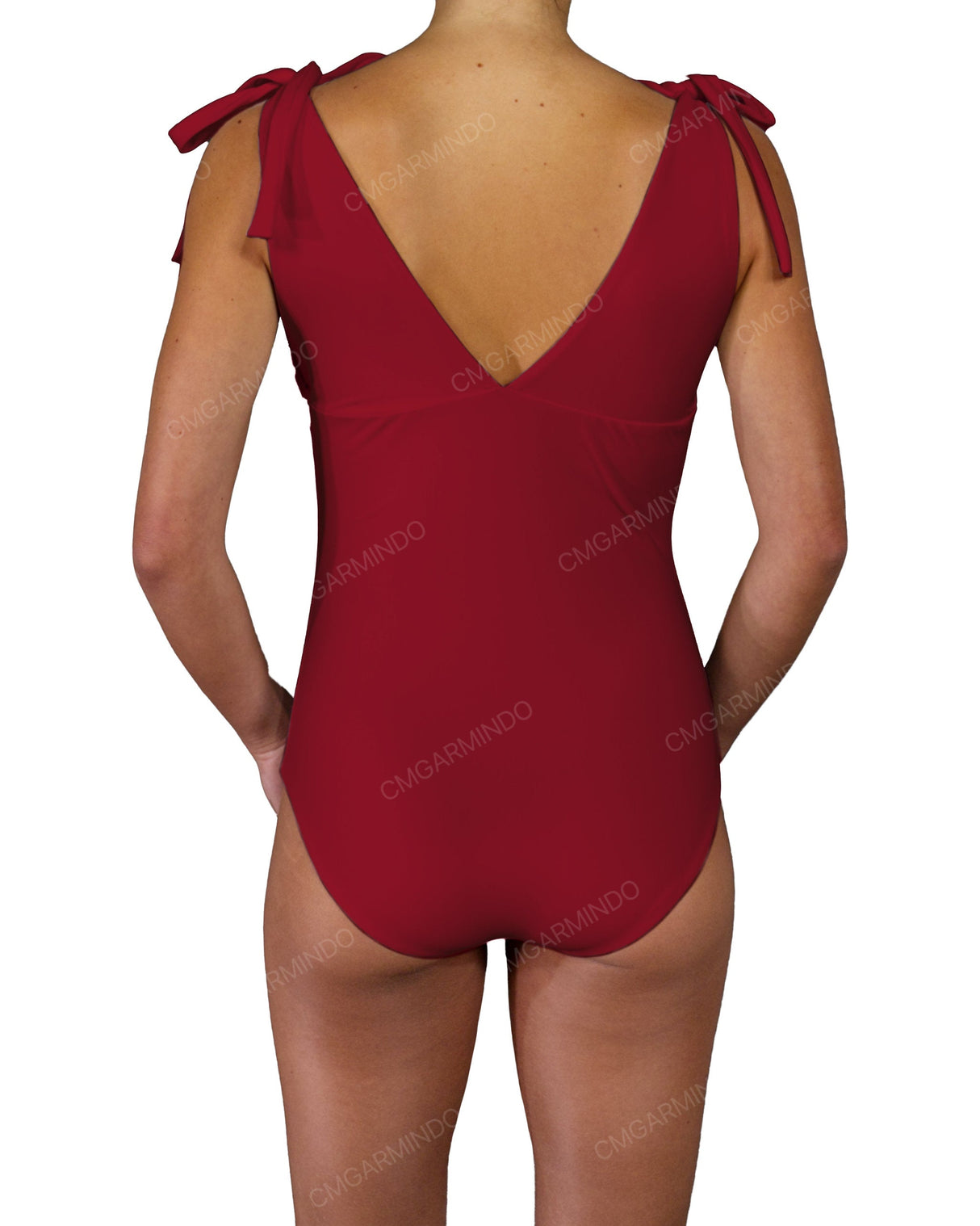 V-Neck Shoulder Tie One Piece