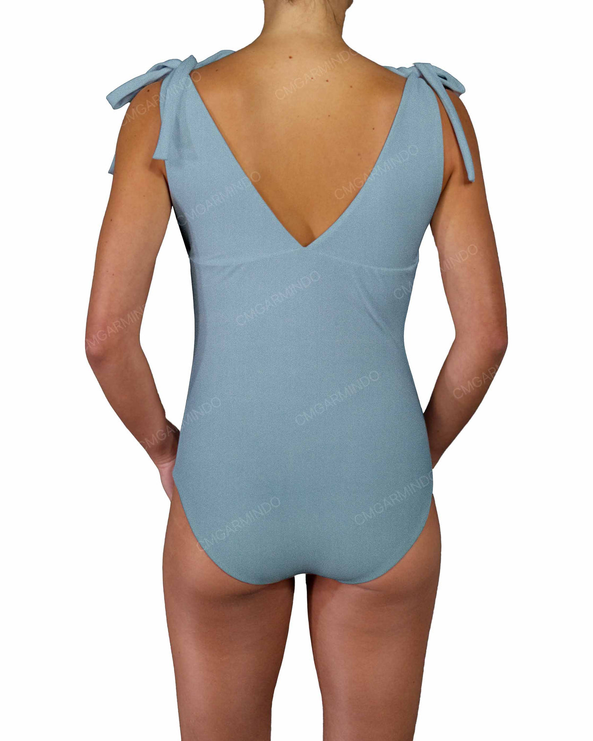V-Neck Shoulder Tie One Piece