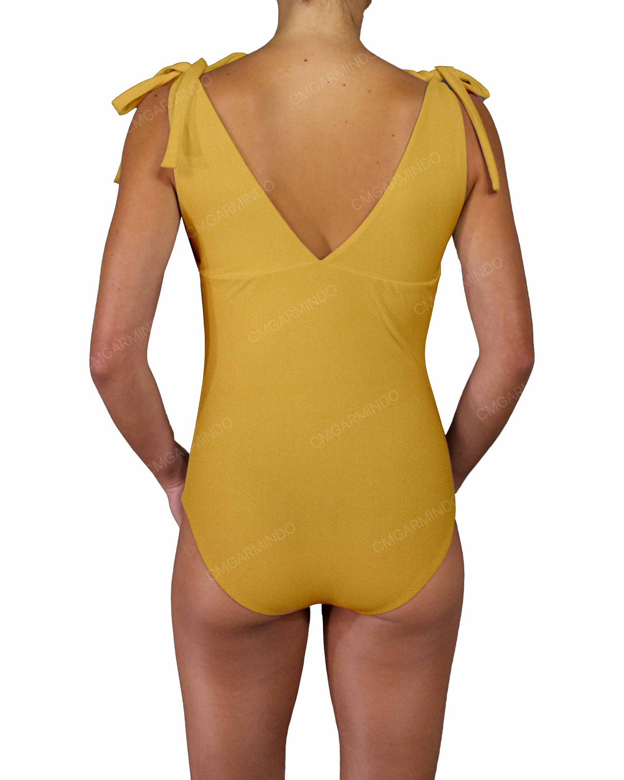 V-Neck Shoulder Tie One Piece