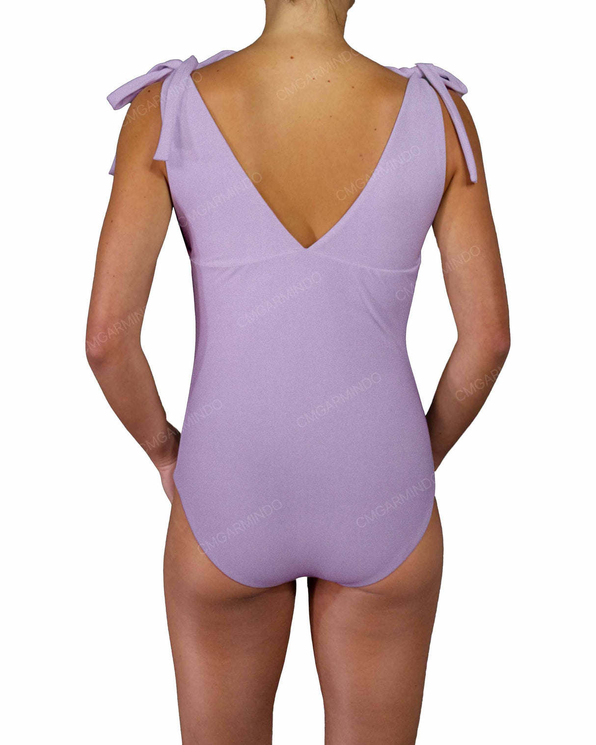 V-Neck Shoulder Tie One Piece