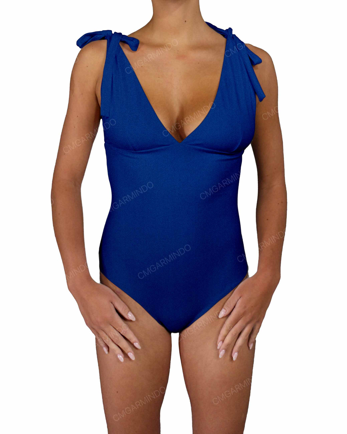 V-Neck Shoulder Tie One Piece