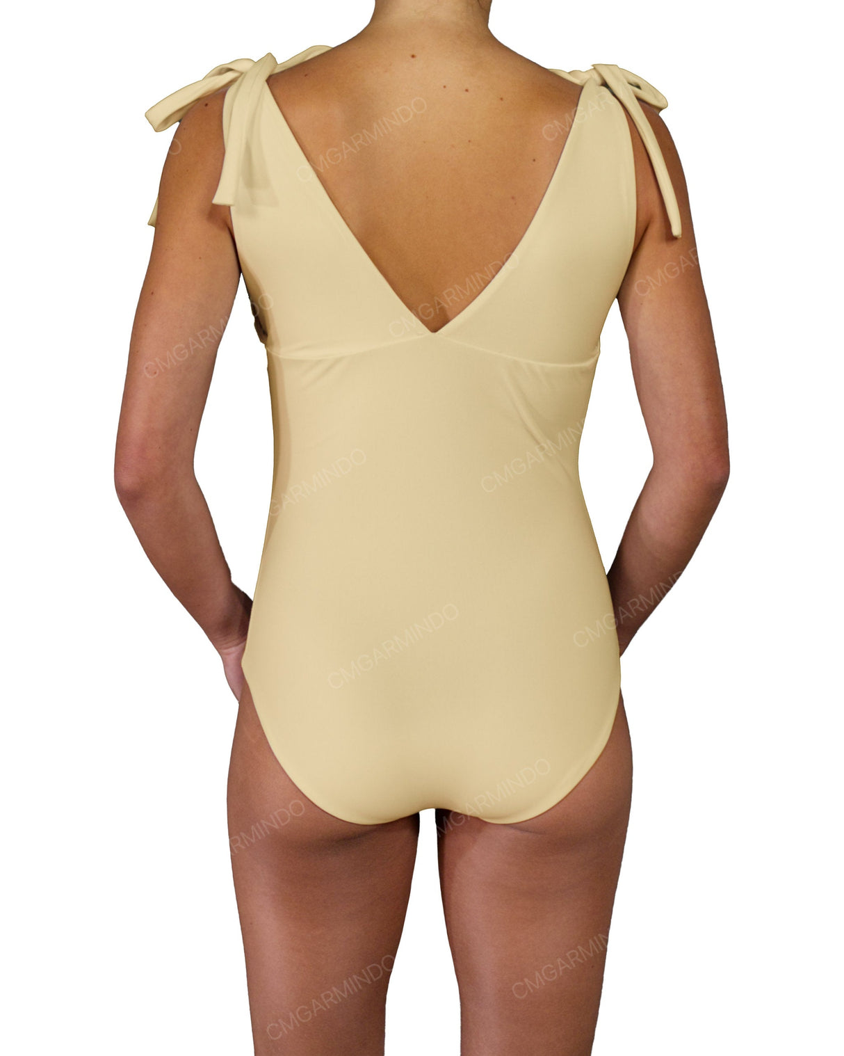 V-Neck Shoulder Tie One Piece
