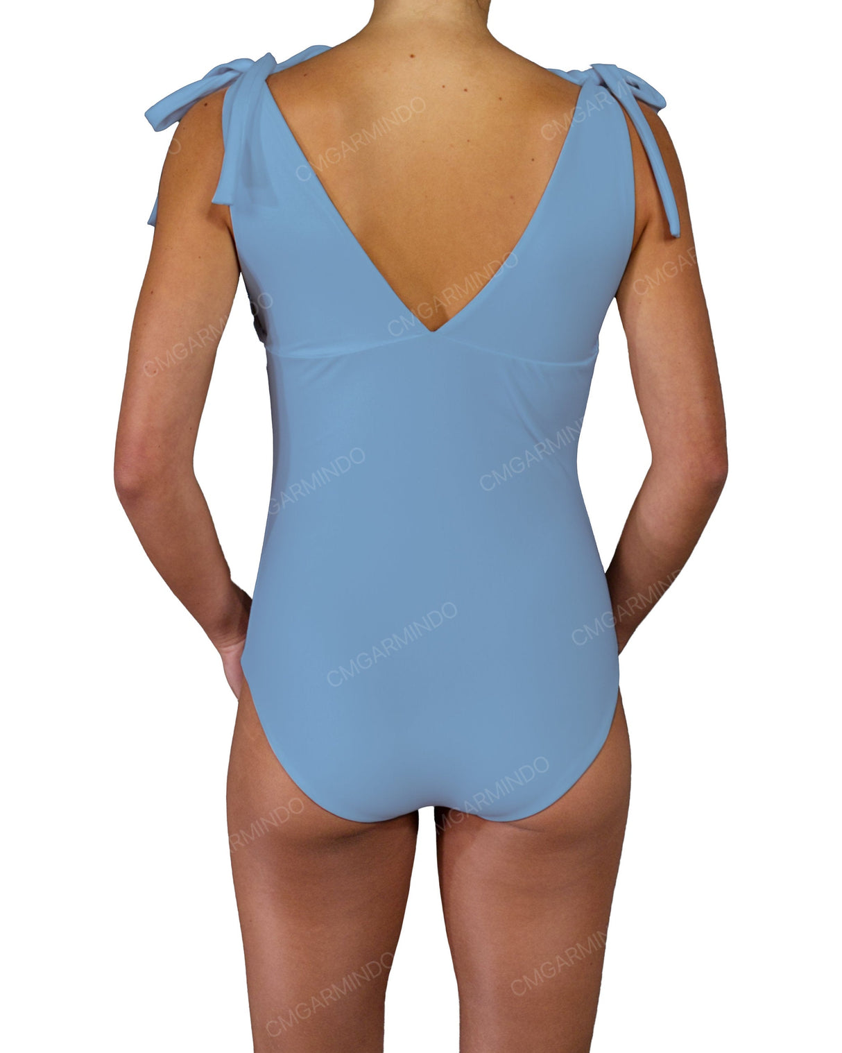 V-Neck Shoulder Tie One Piece
