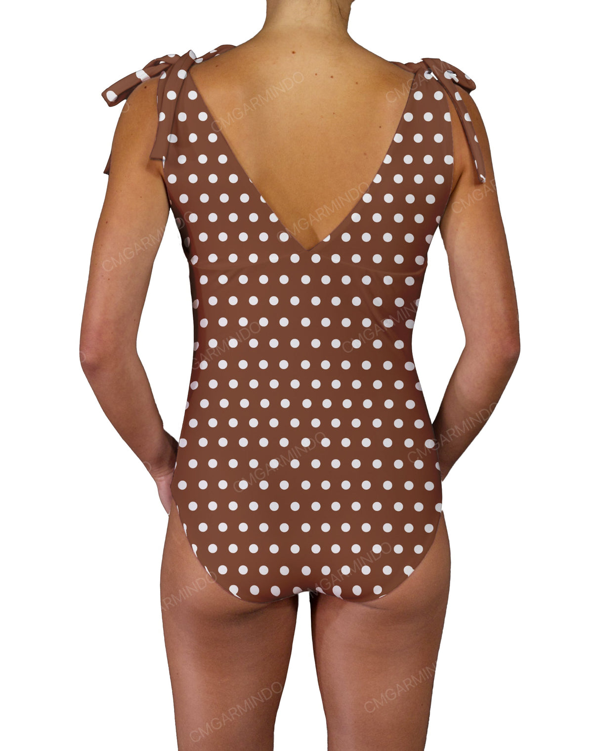 V-Neck Shoulder Tie One Piece
