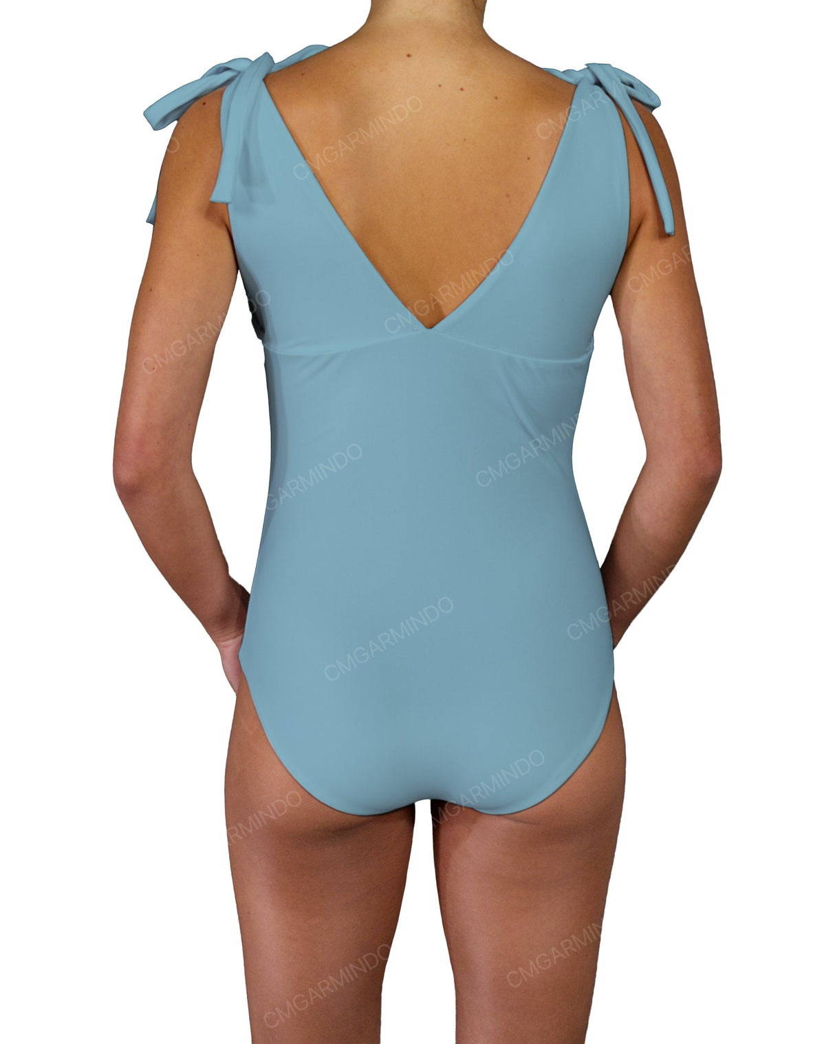 V-Neck Shoulder Tie One Piece