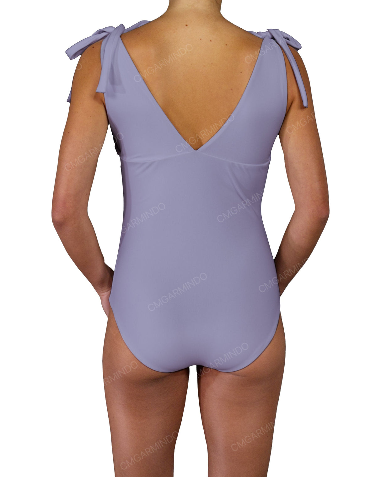 V-Neck Shoulder Tie One Piece