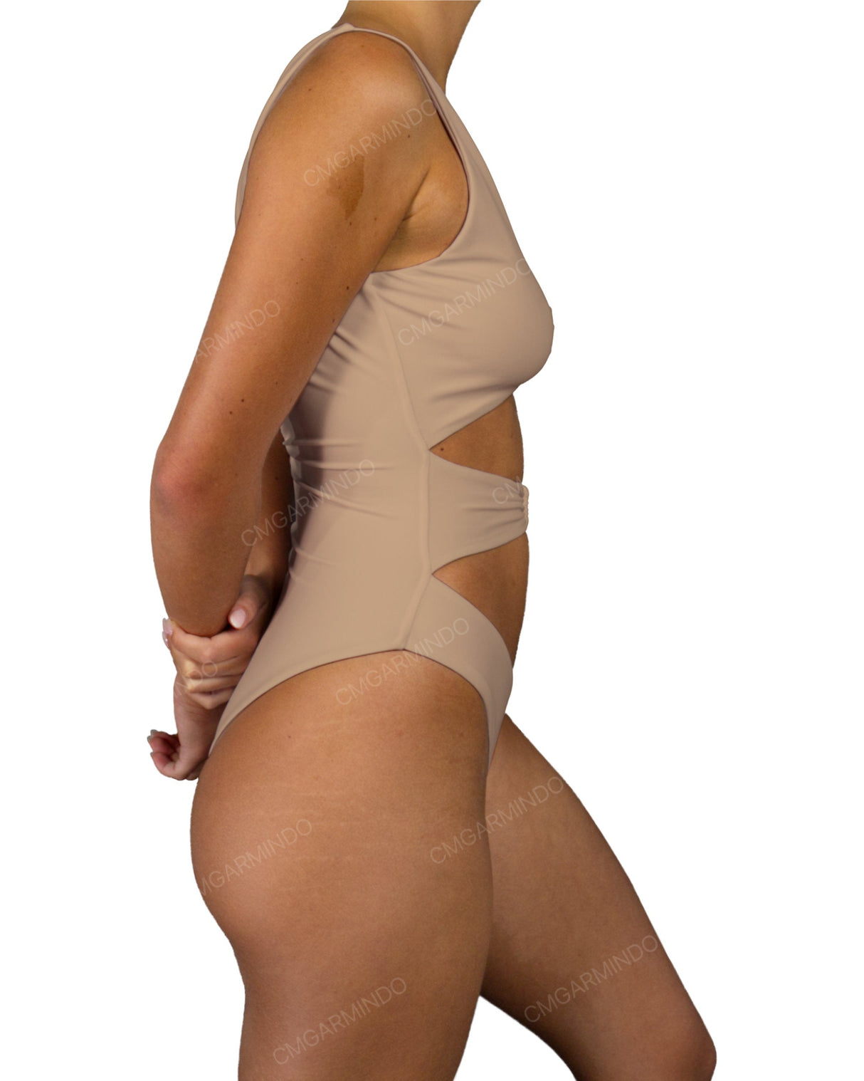 V-Neck Double Ring One Piece