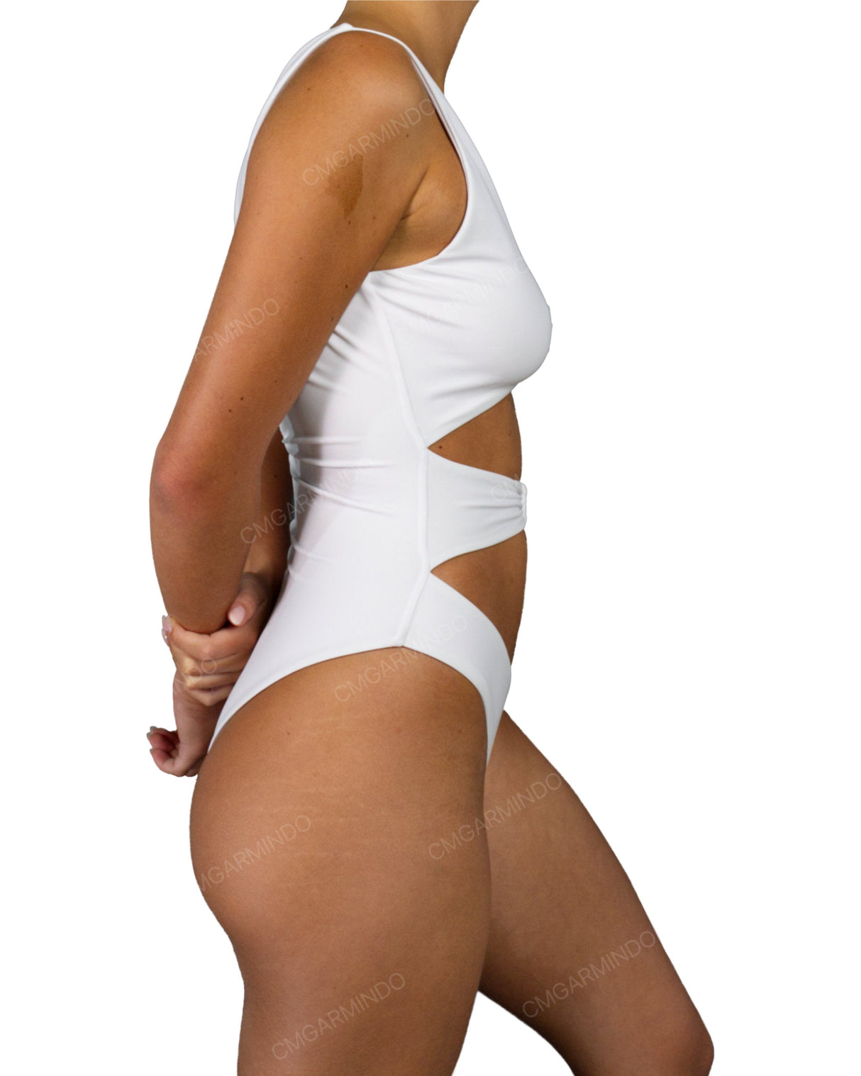 V-Neck Double Ring One Piece