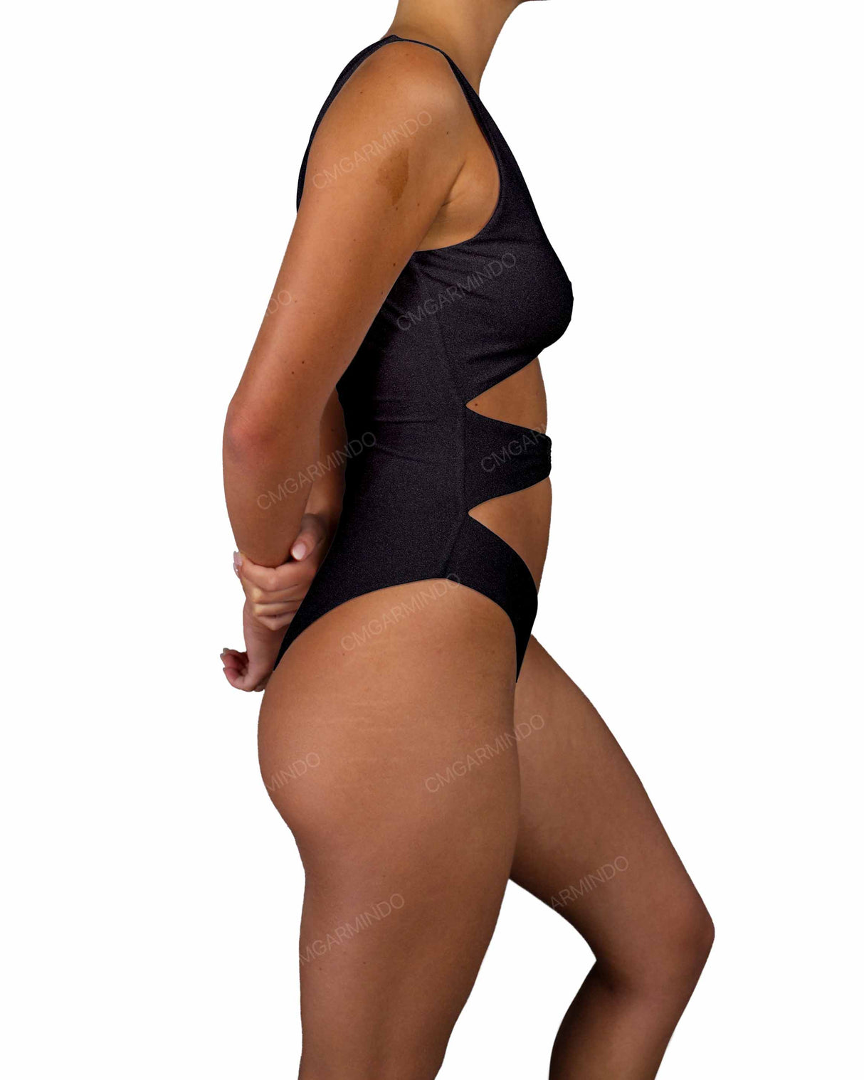 V-Neck Double Ring One Piece