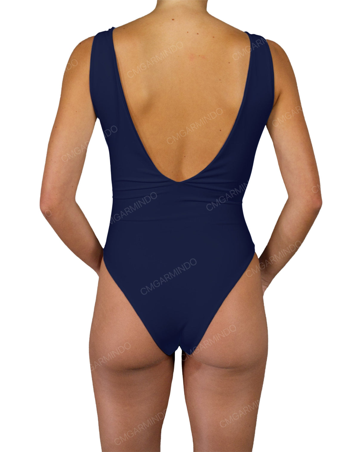 V-Neck Double Ring One Piece