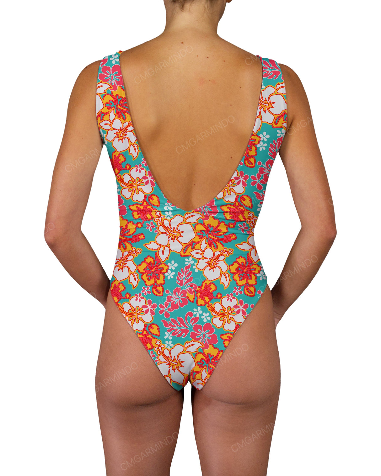 V-Neck Double Ring One Piece