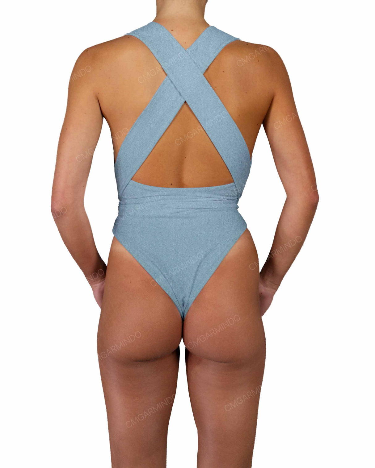Deep V-Neck Strap Tie One Piece
