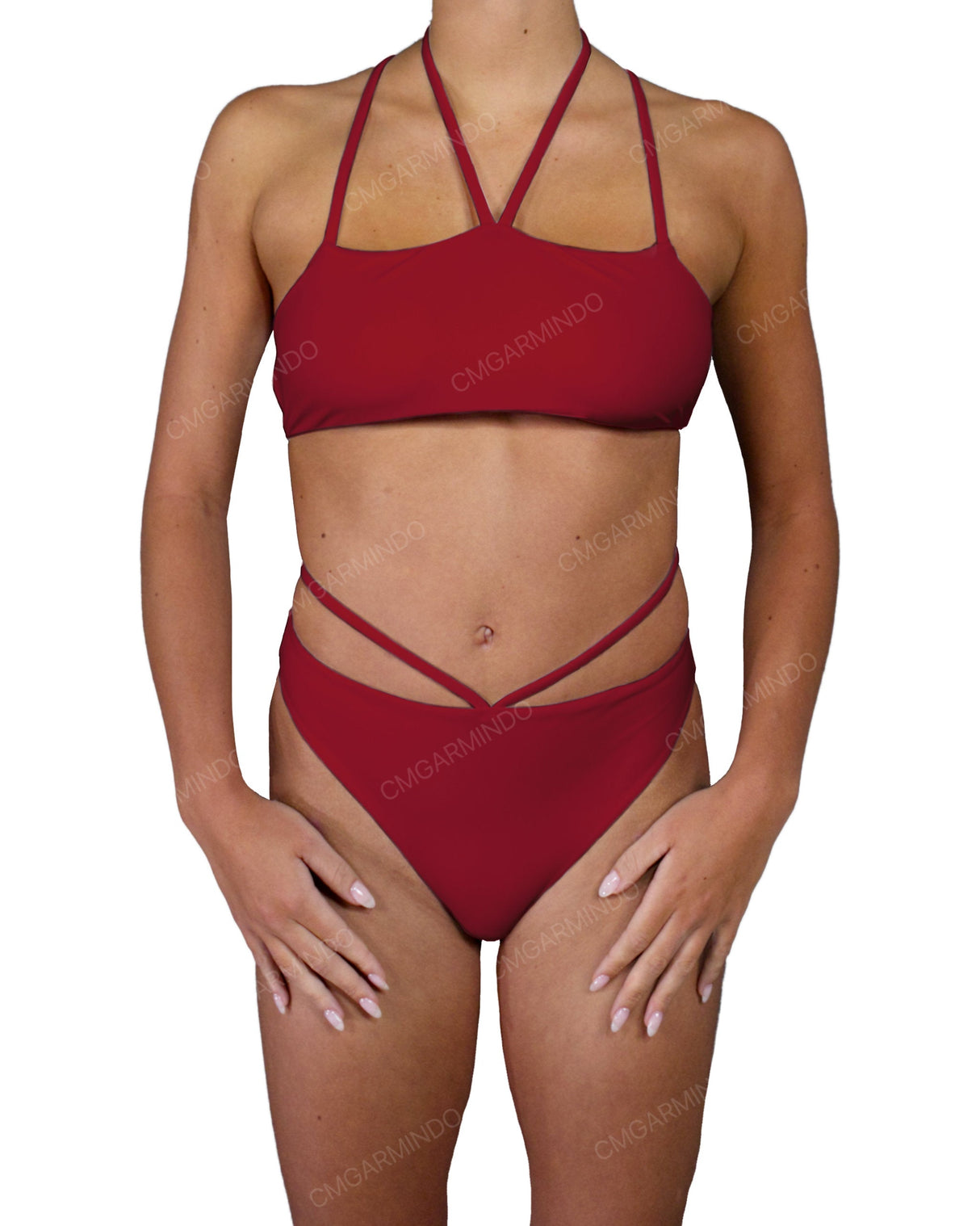 Strappy Cross Back One Piece