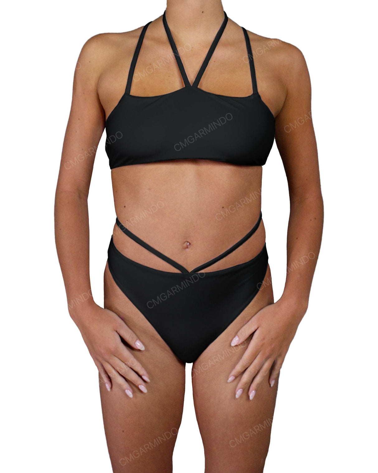 Strappy Cross Back One Piece