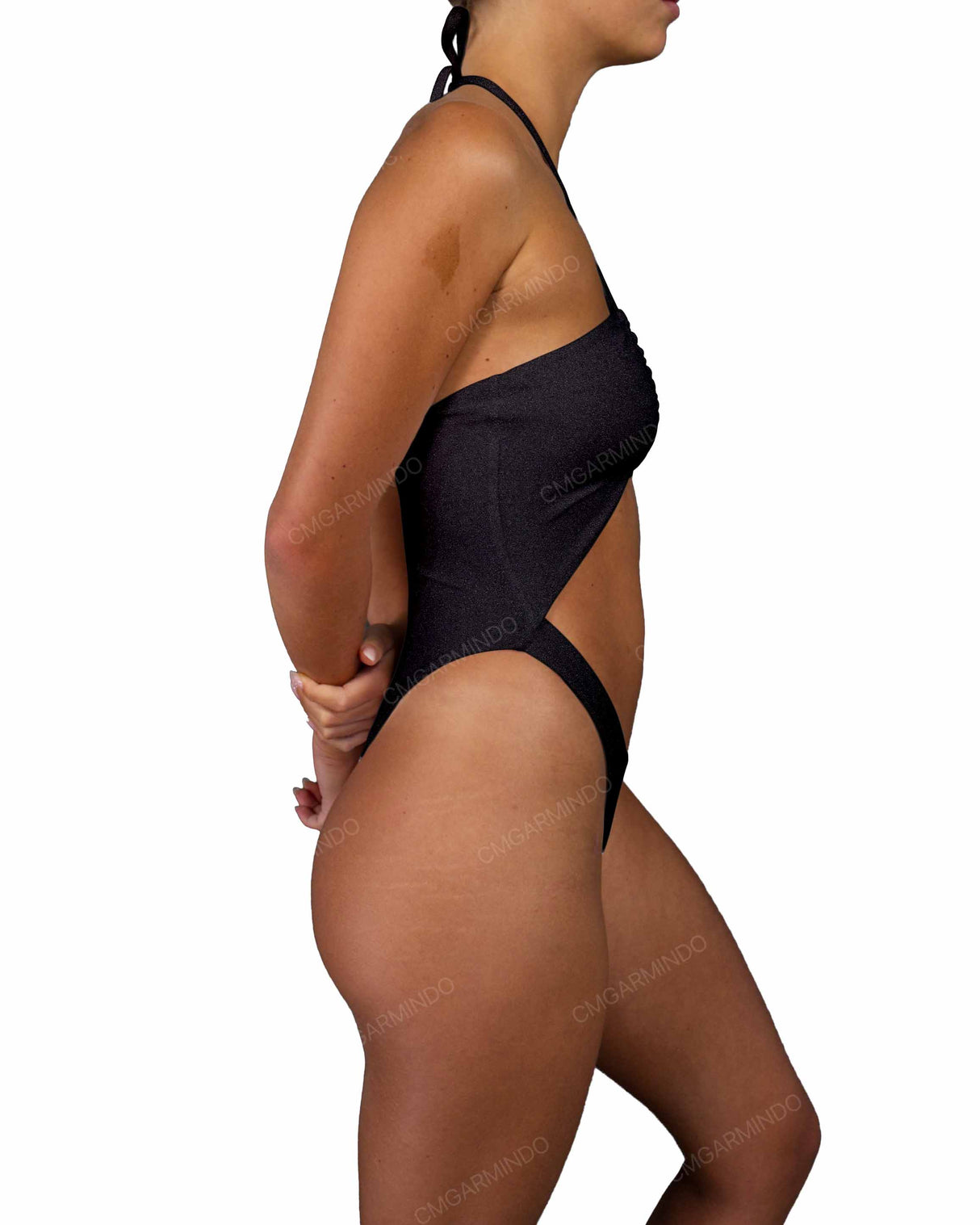 Front Gather Cut Out One Piece