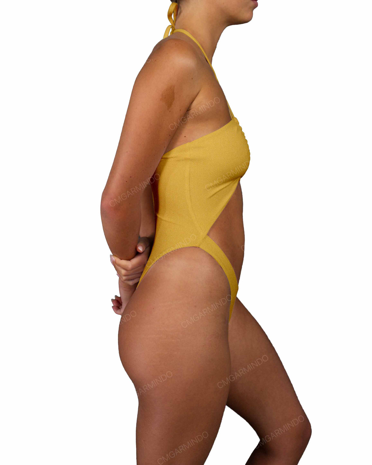 Front Gather Cut Out One Piece