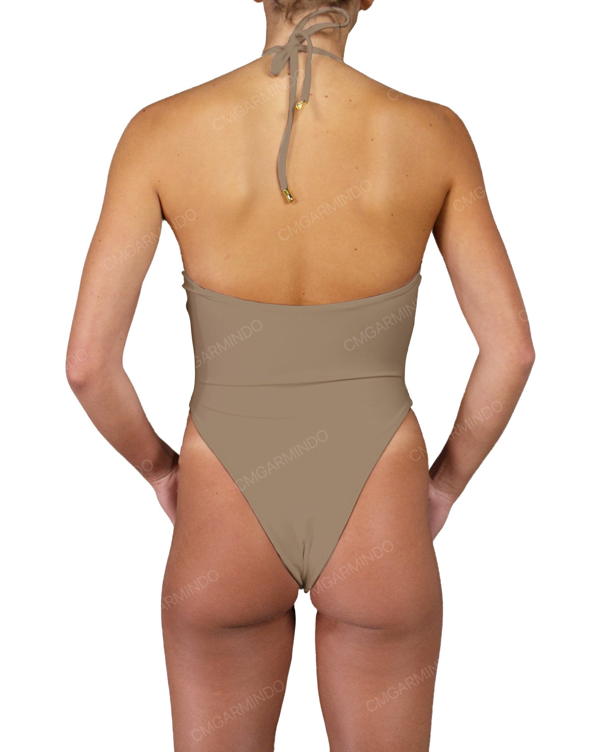 Front Gather Cut Out One Piece