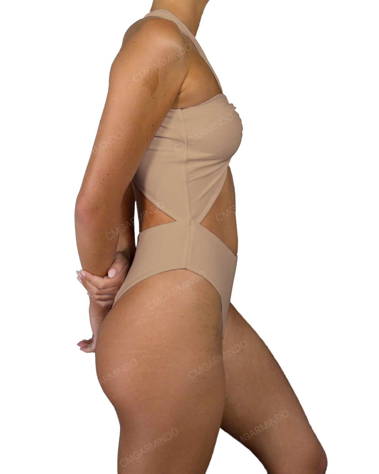 V-Halter Cut Out One Piece