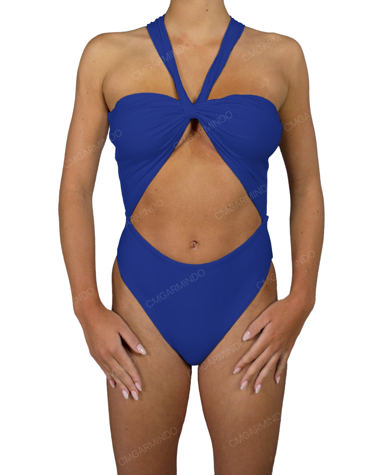 V-Halter Cut Out One Piece