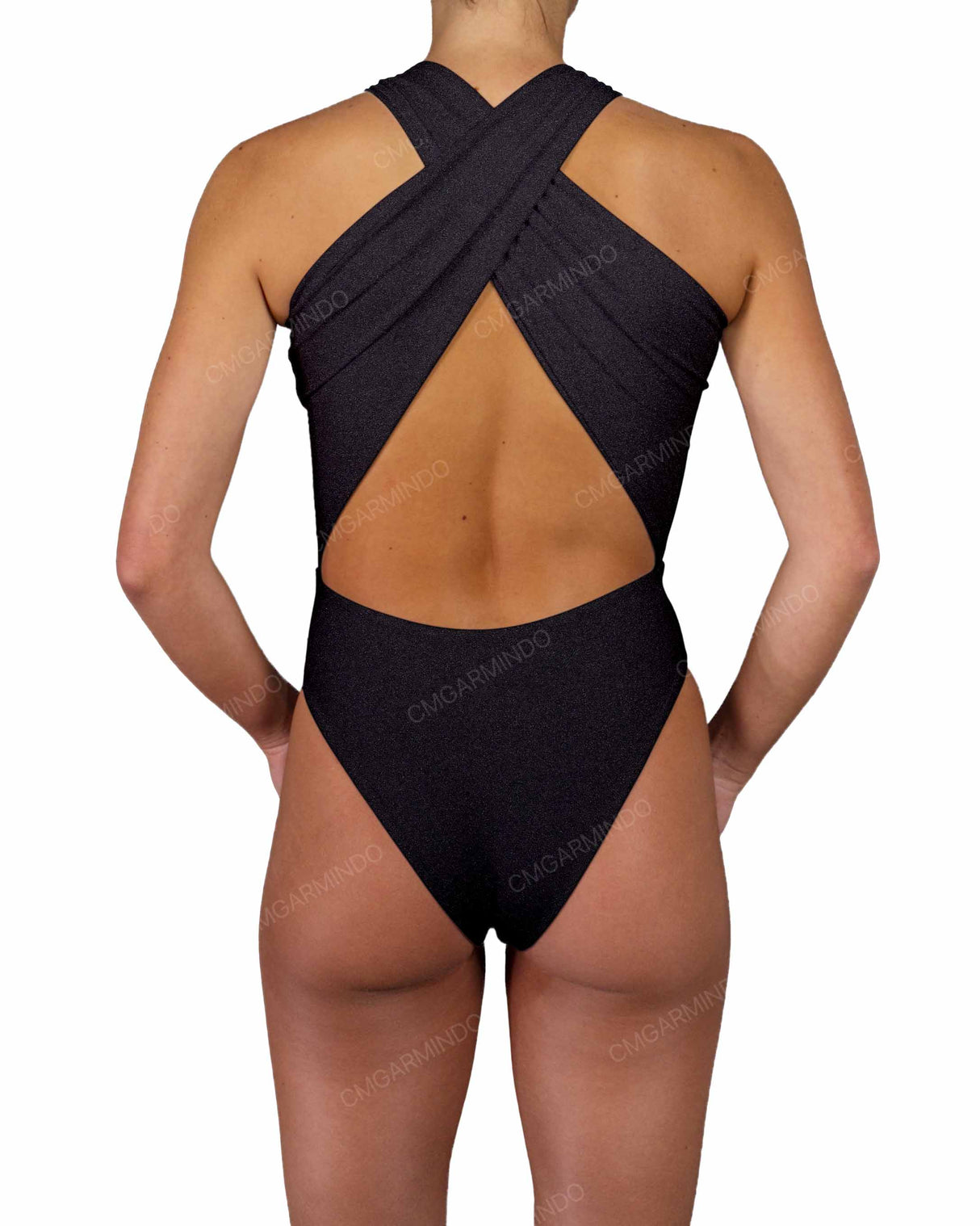 V-Halter Cut Out One Piece