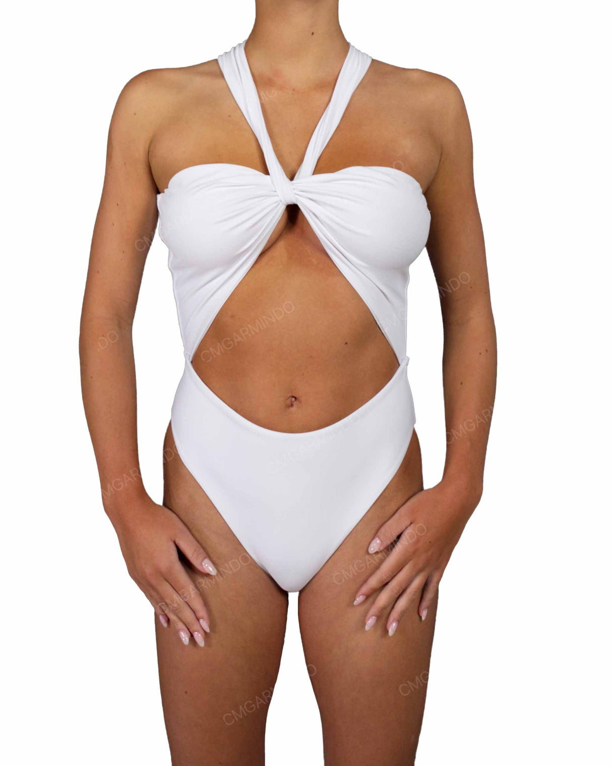 V-Halter Cut Out One Piece